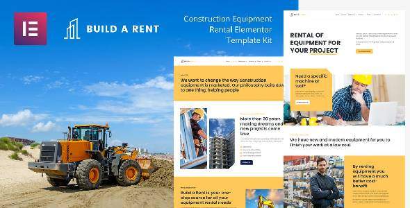 Build-A-Rent – Construction Equipment Rental Elementor Template Kit